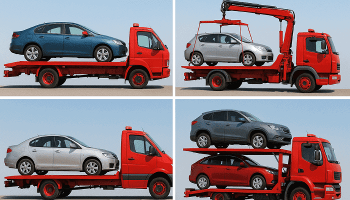 Types of Car Transporter Tow Trucks: Flatbeds, Wheel-Lifts and Pluma